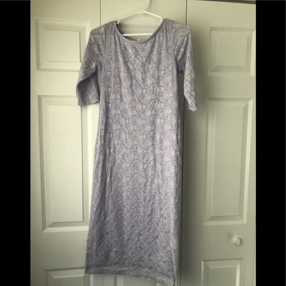 Pink blush maternity dress